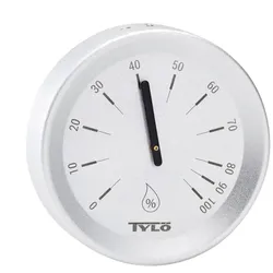 Tylö Hygrometer Brilliant Silver,Tylö Hygrometer Brilliant Silver
