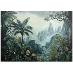 FOTOTAPETE Dschungel Landschaft Tapete Wohnzimmer Schlafzimmer 150x105