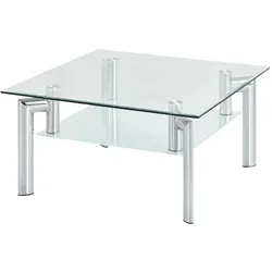 Couchtisch  Bela , transparent/klar , Maße (cm): B: 78,5 H: 41,5