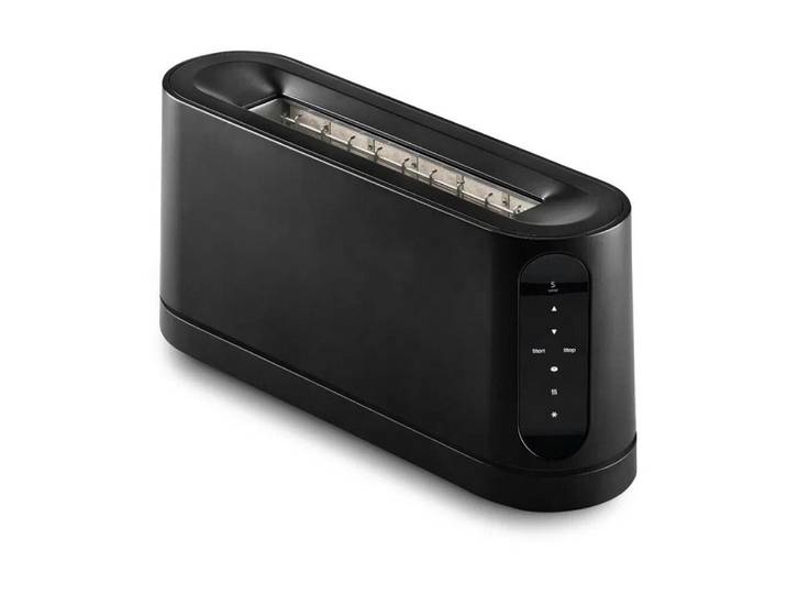 Jacob Jensen Toaster Toaster Long Slot 41x11x20 cm schwarz, Toaster Long Slot, 41,00cm, Echtmetall, schwarz
