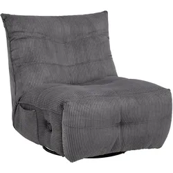 Sessel Alura Dunkelgrau Cord Drehbar