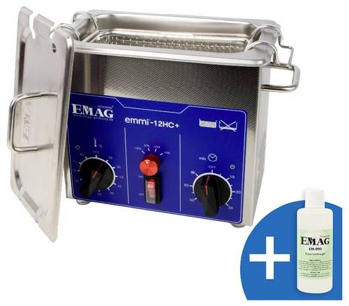 Emag Emmi-12HC Plus Ultraschallreiniger Universal 120W 1.2l mit Heizung
