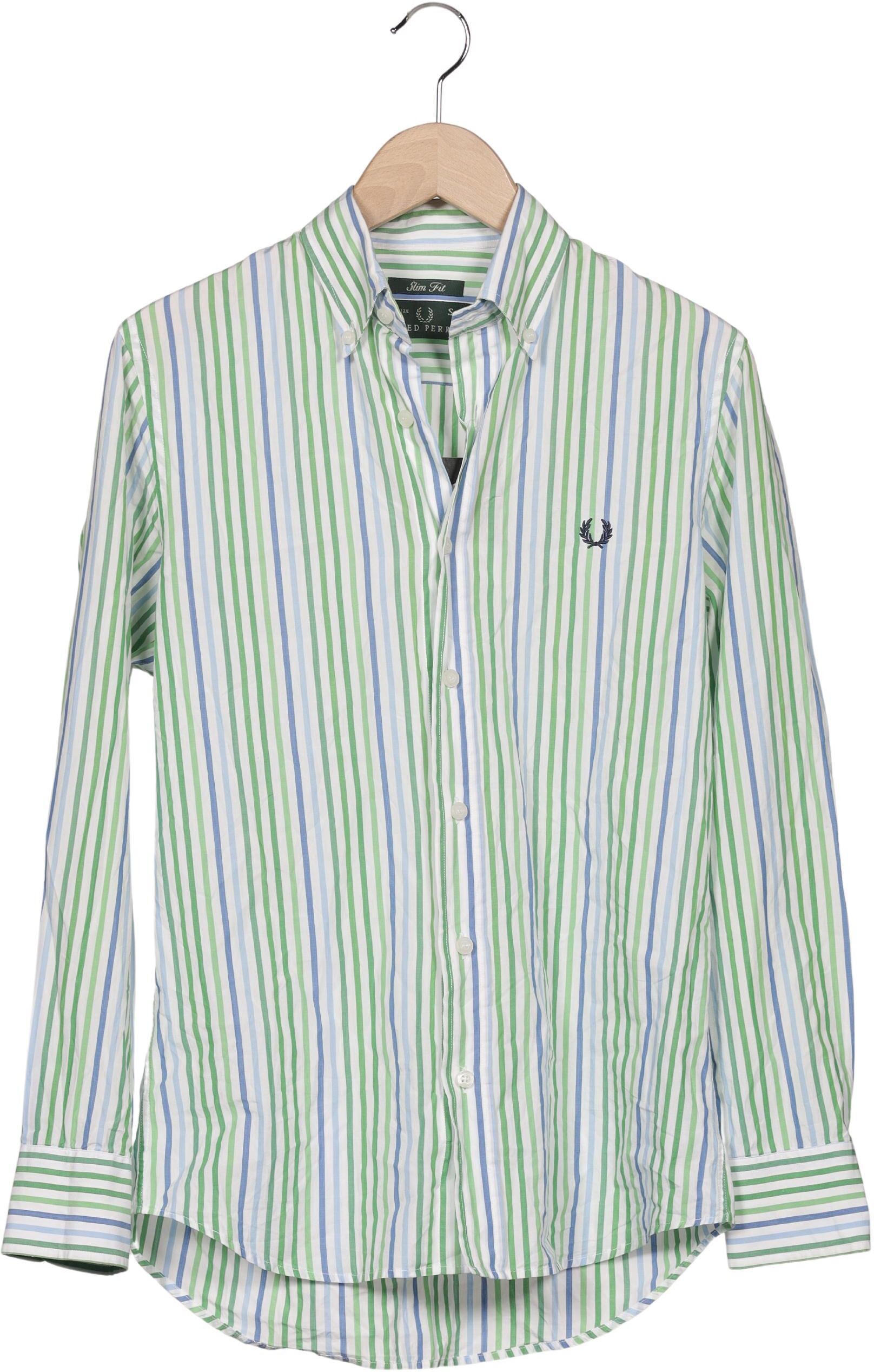 Fred Perry Herren Hemd, Mehrfarbig, Gr. S, Baumwolle - Second Hand