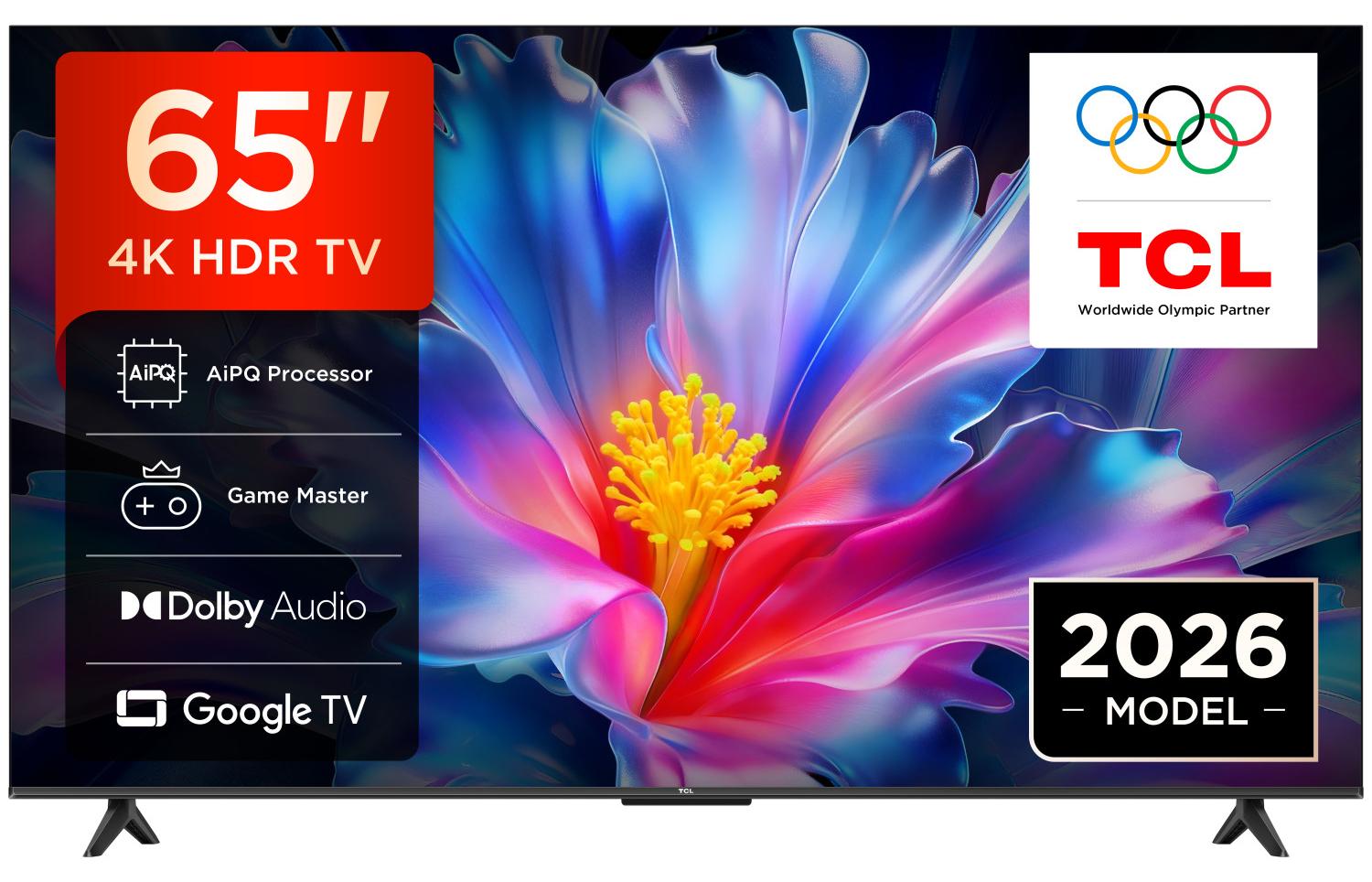 TCL P6L 65P6L, 165,1 cm (65"), 3840 x 2160 Pixel, QLED, Smart-TV, WLAN, Schwarz