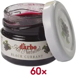 d'arbo 60er-Pack Konfitüre »Naturrein Schwarze Johannisbeer« 28 g