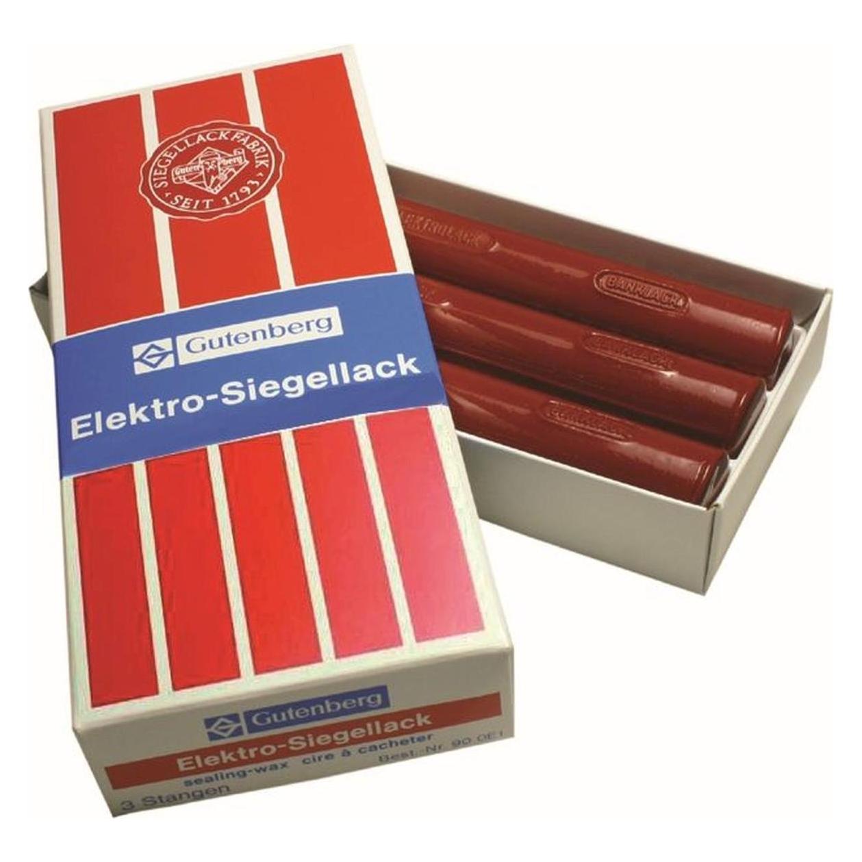 Gutenberg Siegellack Elektrolack, zinnoberrot (40201)