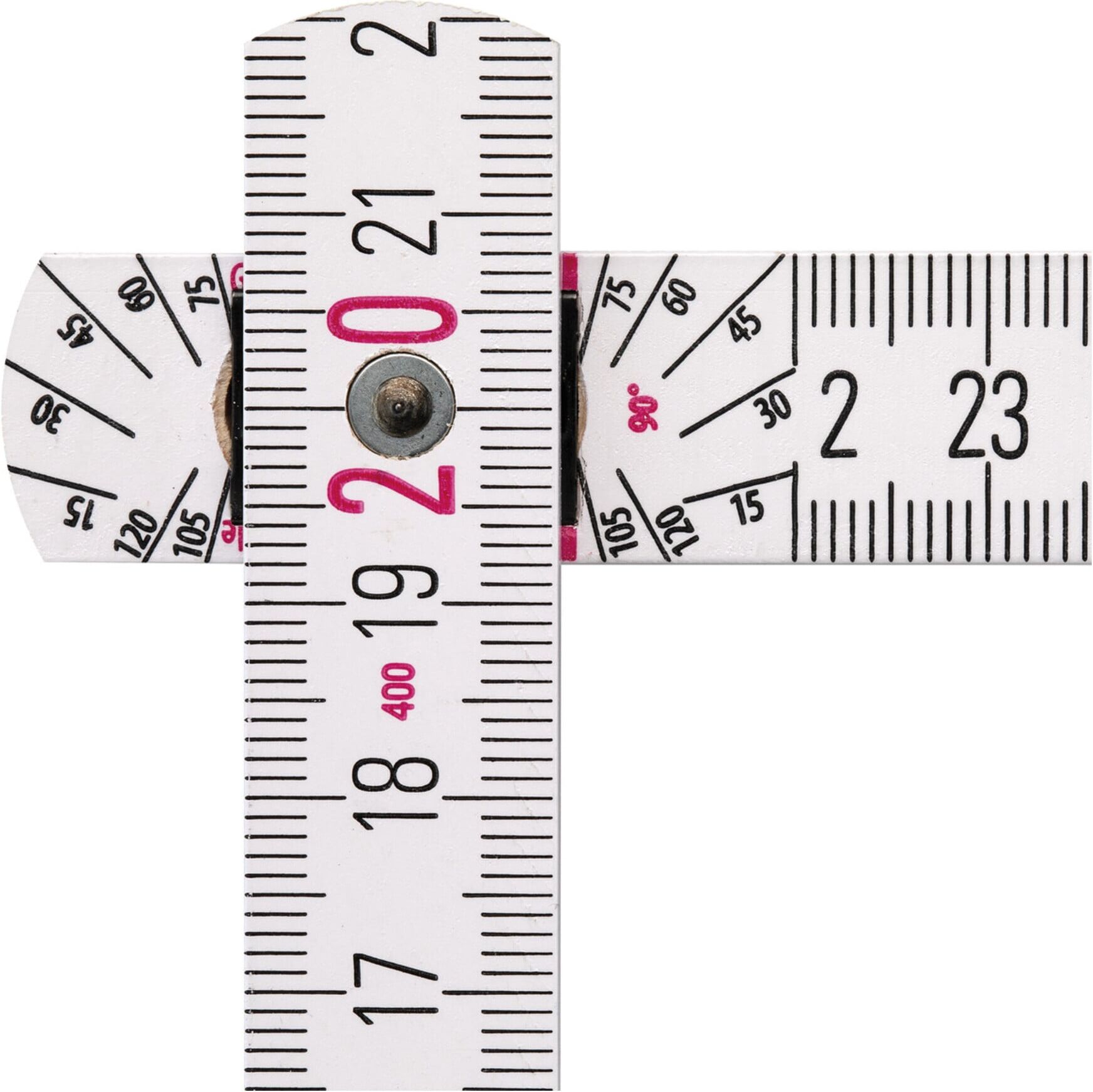 STABILA Holz-Gliedermaßstab Type 1407 GEO 3 m weiß, metrische Skala / Geo-Skalierung (19074)