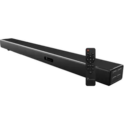 Techmade Kabellose TV-Soundbar mit LED – 2-in-1 Integrierter Subwoofer (120 W), Soundbar, Schwarz