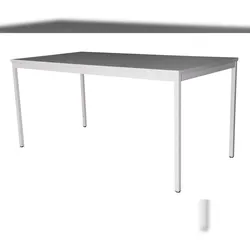 Schreibtisch Stahl LxB 180x100cm lichtgrau SZAGATO Arbeitstisch Bürotisch Druckertisch Computertisch Office Tisch Schreibti günstig