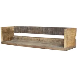 Chic Antique Grimaud Regalbrett aus recyceltem Holz, Höhe 12, Länge 50, Breite 13 cm