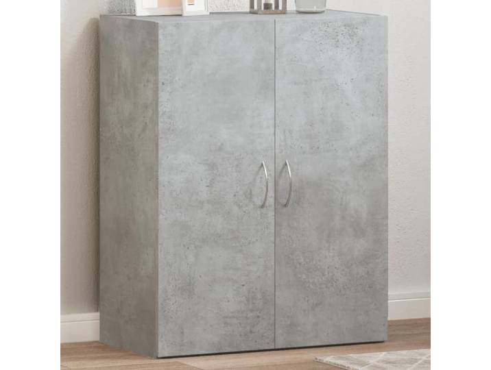 Armoire de classement - - Gris béton - Bois d'ingénierie - 60x32x77 5 cm