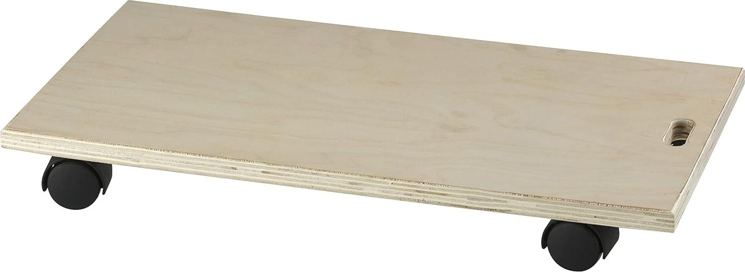 Markenlos Transportroller Vario Soft meubelroller met parketwielen beige - Draagvermogen: 80 kg