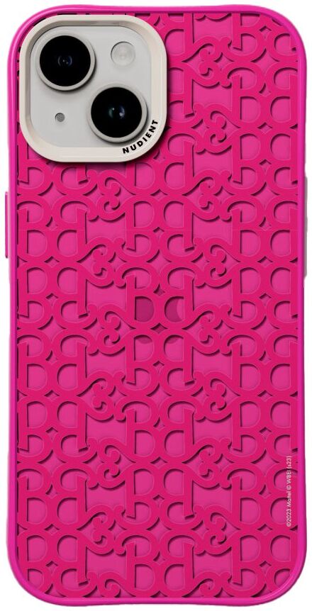 Nudient Form Case iPhone 15 Bagside Cover - Barbie Monogram