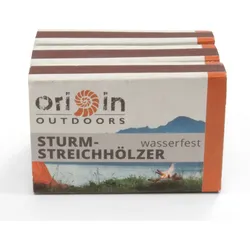 Origin Outdoors Wasserfeste Sturmstreichhölzer (3 x 20 Stück) - STK - braun