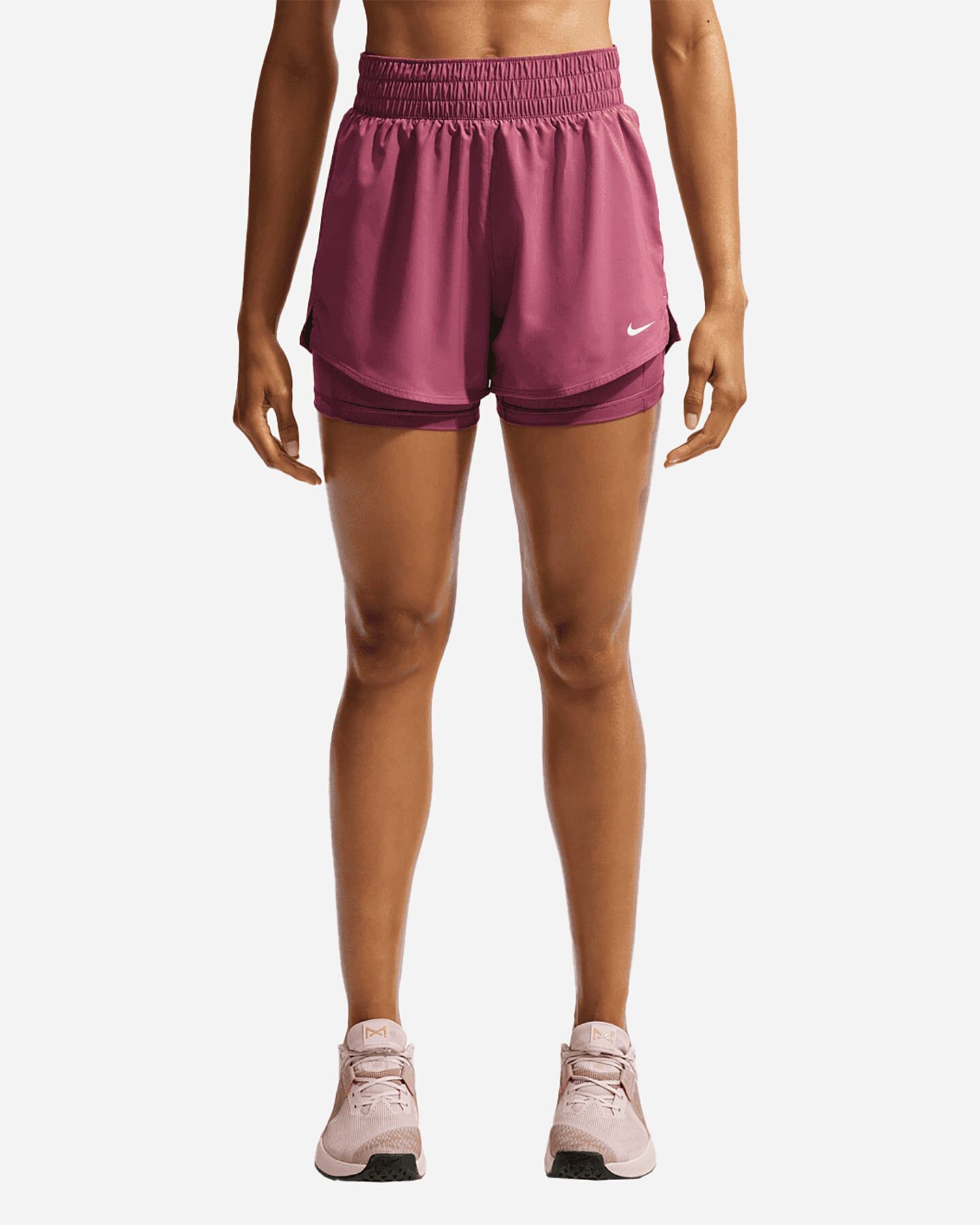 Nike One 2in1 3in W - Short Training - Donna - Rosa L