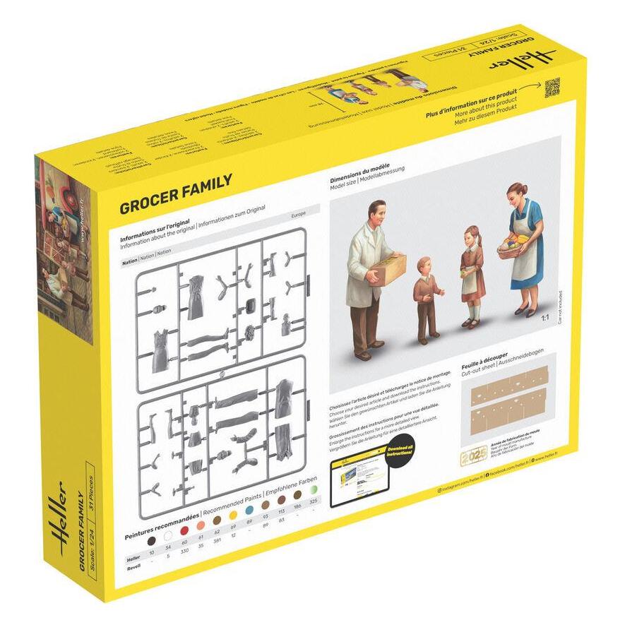 Heller Lebensmittelhändler-Familie (82758)