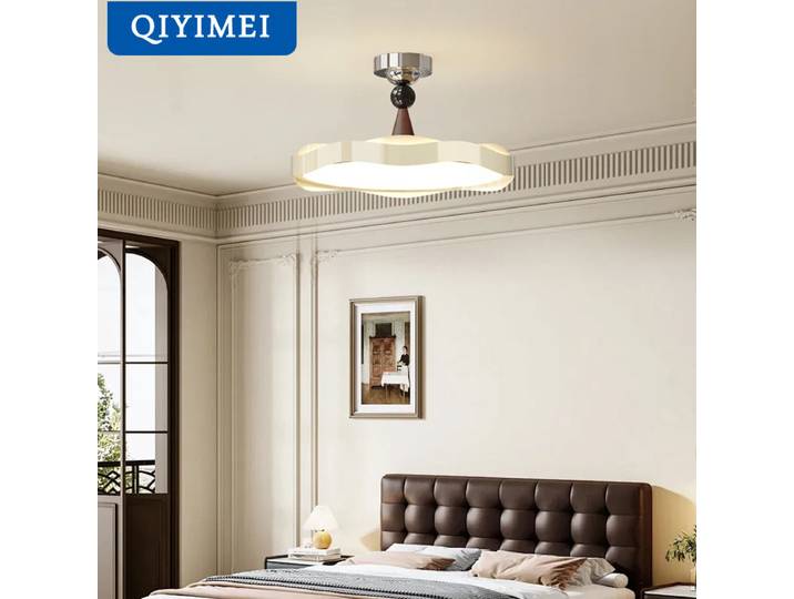Chambre plafond lustre nouveau Style crème spectre complet Protection des yeux LED plafonnier salon cuisine luminaire