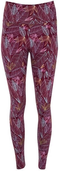Legging imprimé personnalisable pour femme, ceinture réglable Cirene XL FEUILLE BOUGOGNE