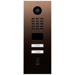 DoorBird D2102FV IP-Video-Türsprechanlage LAN Außeneinheit Edelstahl V2A (gebürstet), Bronze-Optik 423872554