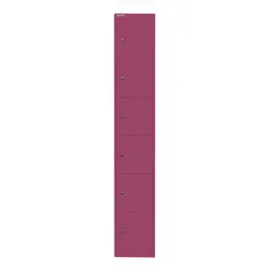Schließfachschrank Office | 6 Fächer, Tiefe 457 mm - 621 beere