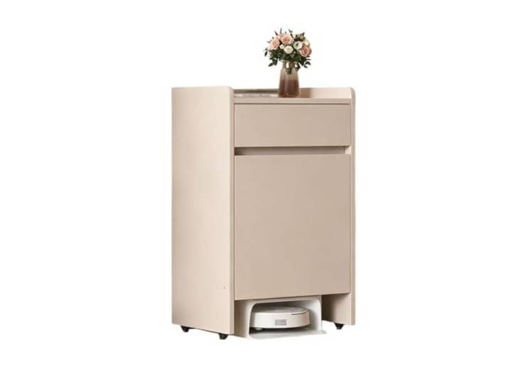 Dexinhdh Aufbewahrungsschrank für Saugroboter/Regal für Saugroboter Passend für die meisten Saugroboter-Stationen – für Wohn- oder Schlafzimmer(Gray,50 x 45 x 85 cm)