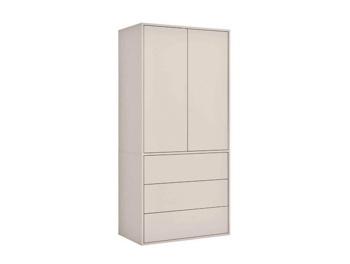 Mokebo Kleiderschrank Robe, Kaschmir, 1 Fächer, 90x197x58 cm, Schlafzimmer, Kleiderschränke, Drehtürenschränke