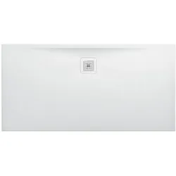 LAUFEN Pro Duschwanne H2159540000001 Marbond Ablauf lange Seite weiss