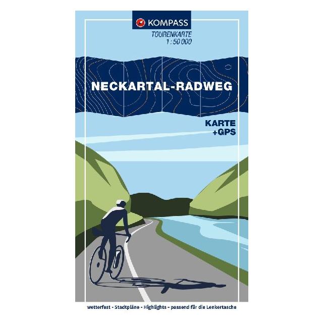 Kompass Fahrrad-Tourenkarte Neckartal-Radweg 1:50.000 (60793419)