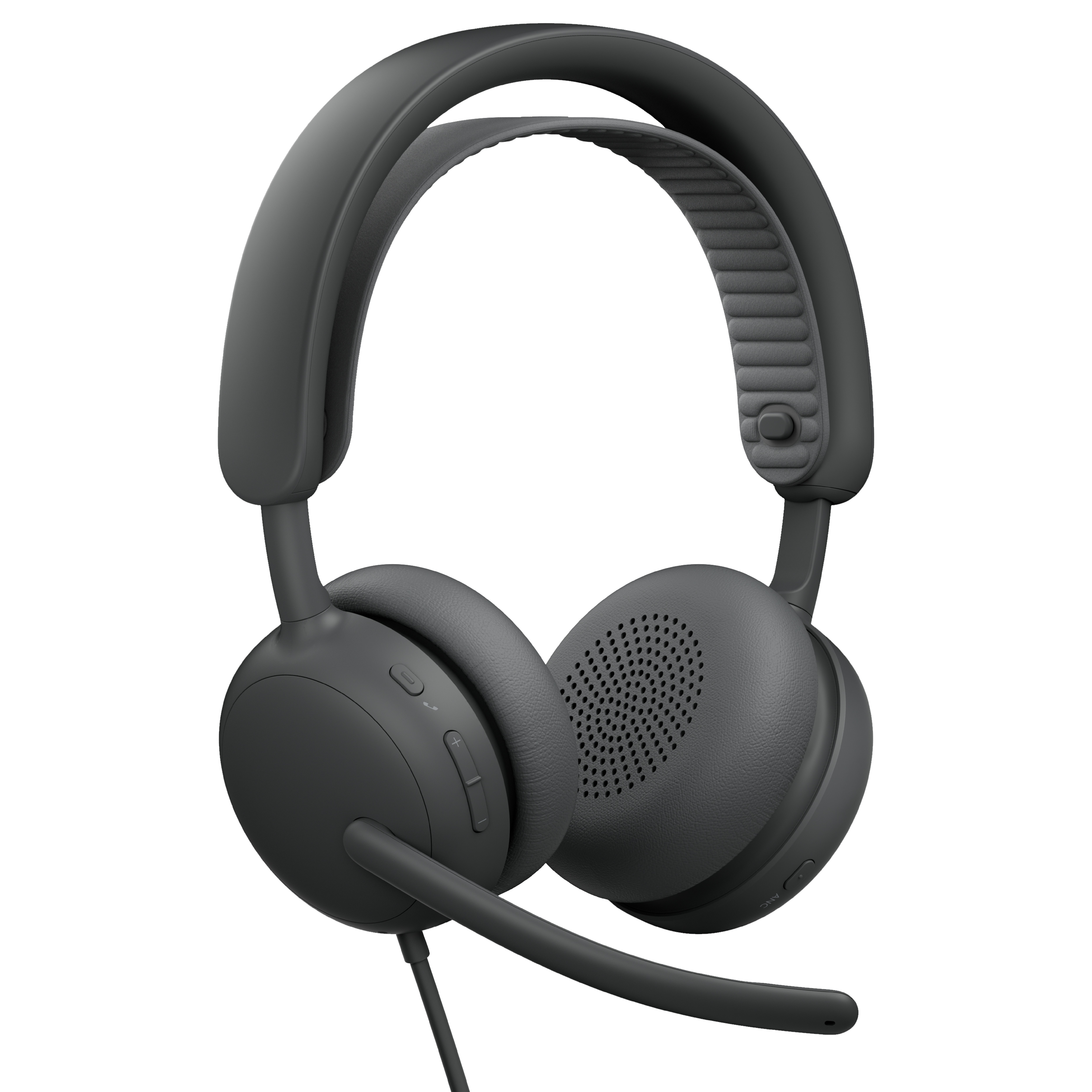 Logitech Zone Wired 2 for Business Grafit, Kabelgebundenes USB-Headset mit adaptiver Hybrid-ANC, Mikrofon mit Geräuschunterdrückung, UC-Version, zertifiziert für Zoom, Google Meet, Google Voice