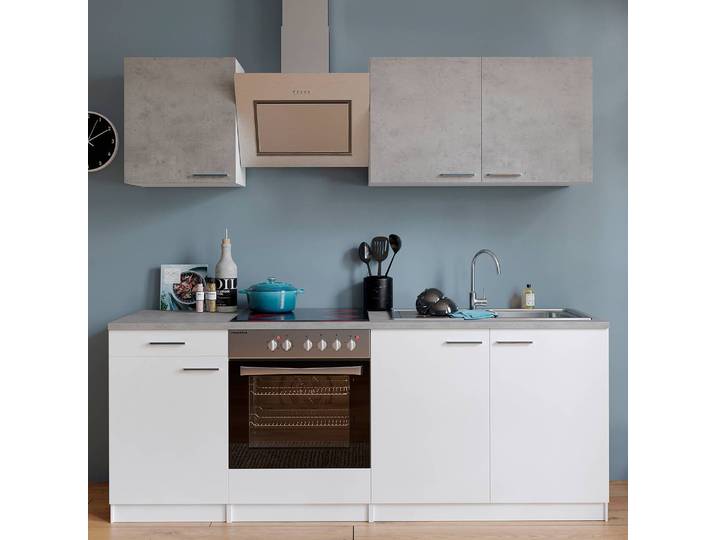 Cuisine Malia III 210cm Blanc/Blanc