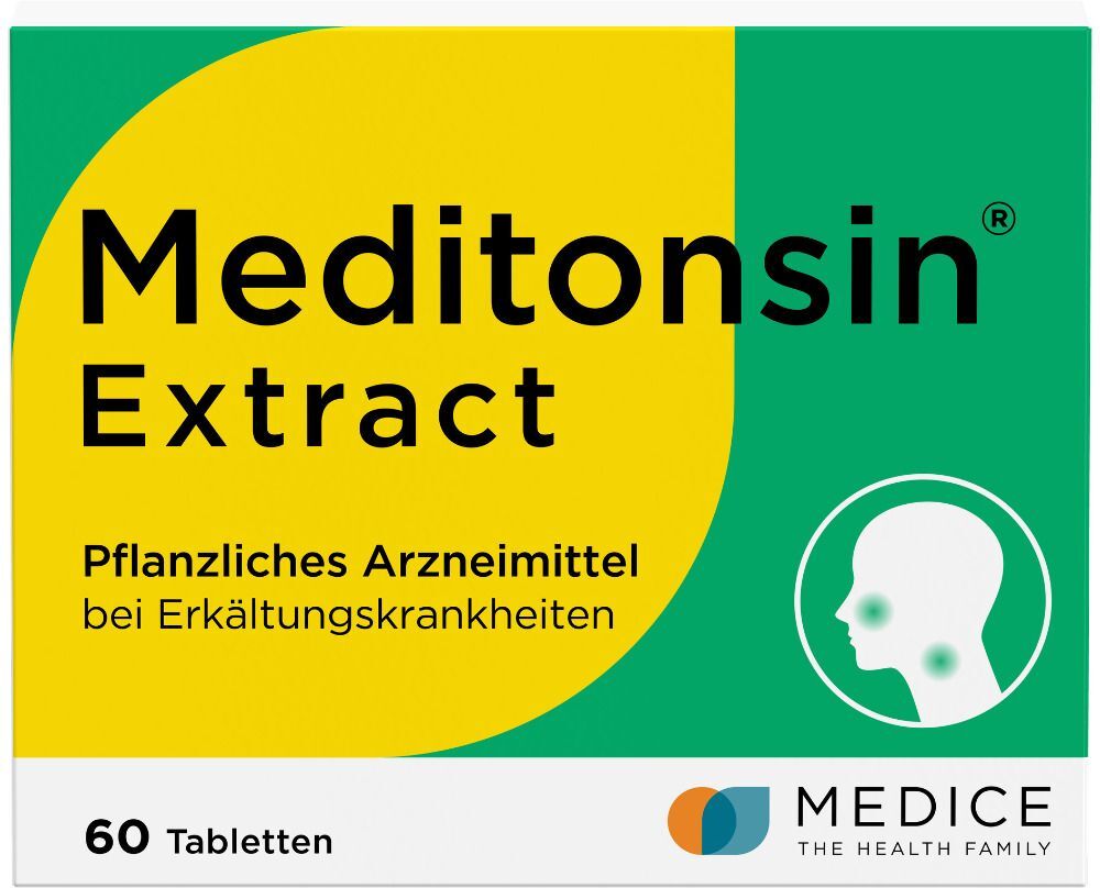 Meditonsin Extract pflanzliche Erkältungstabletten 60 St Tabletten