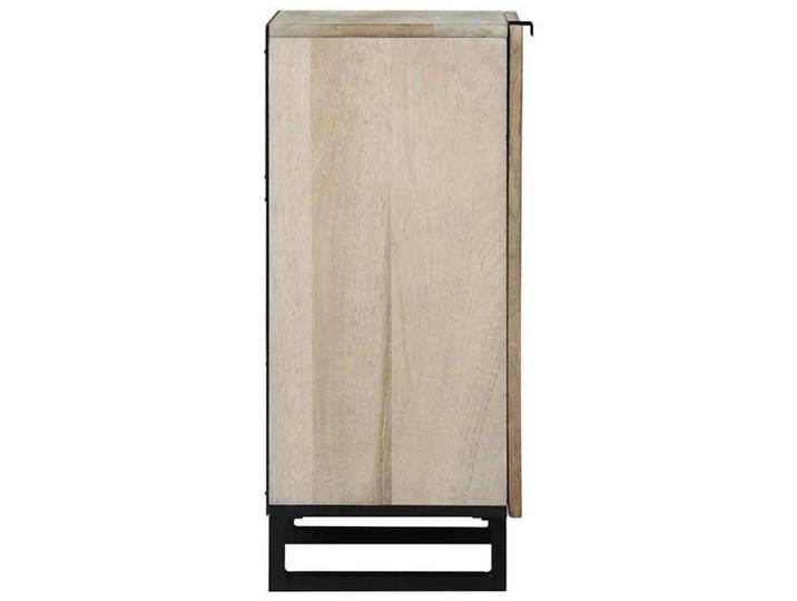 Blanc Commode Salon CHIC Buffet bas/Cabinet 1 PC Blanc 40x33x75 cm bois de manguier massif N12807