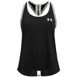 UNDER ARMOUR Knockout Tanktop Mädchen 001 - black/white S (127-137 cm)