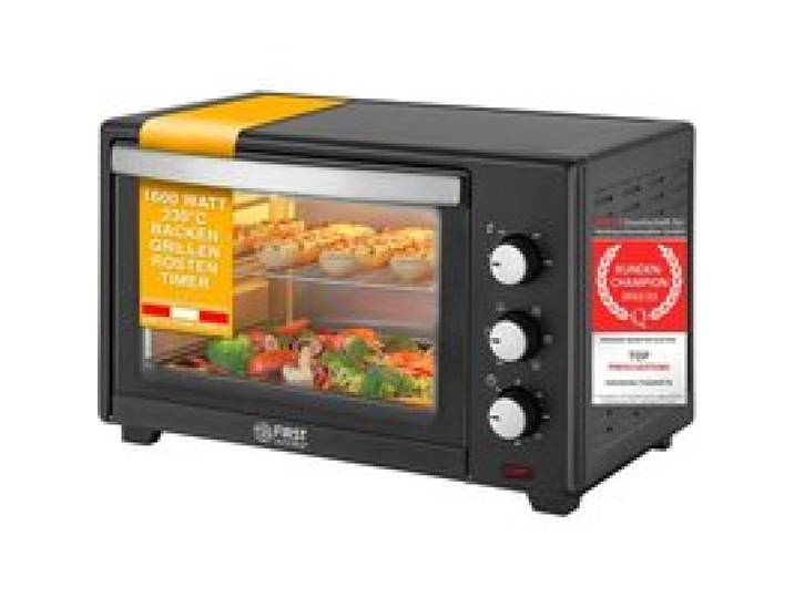 Mini Four Electrique 35L 1600W Four Posable à Convection avec Minuteur 0-60 min Grille et Plaque de Four 100-230°C