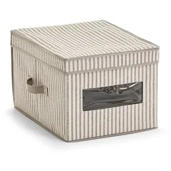 Aufbewahrungsbox Stripes Kunststoff Beige