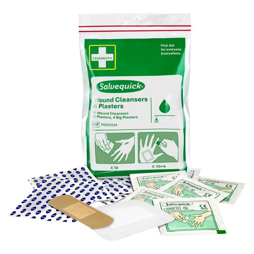 Cederroth Wundreiniger und Pflaster Salvequick (1x) (510005534)