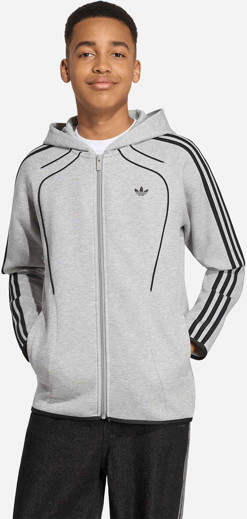 Adidas Classic Jr - Felpa - Grigio 7-8ANNI