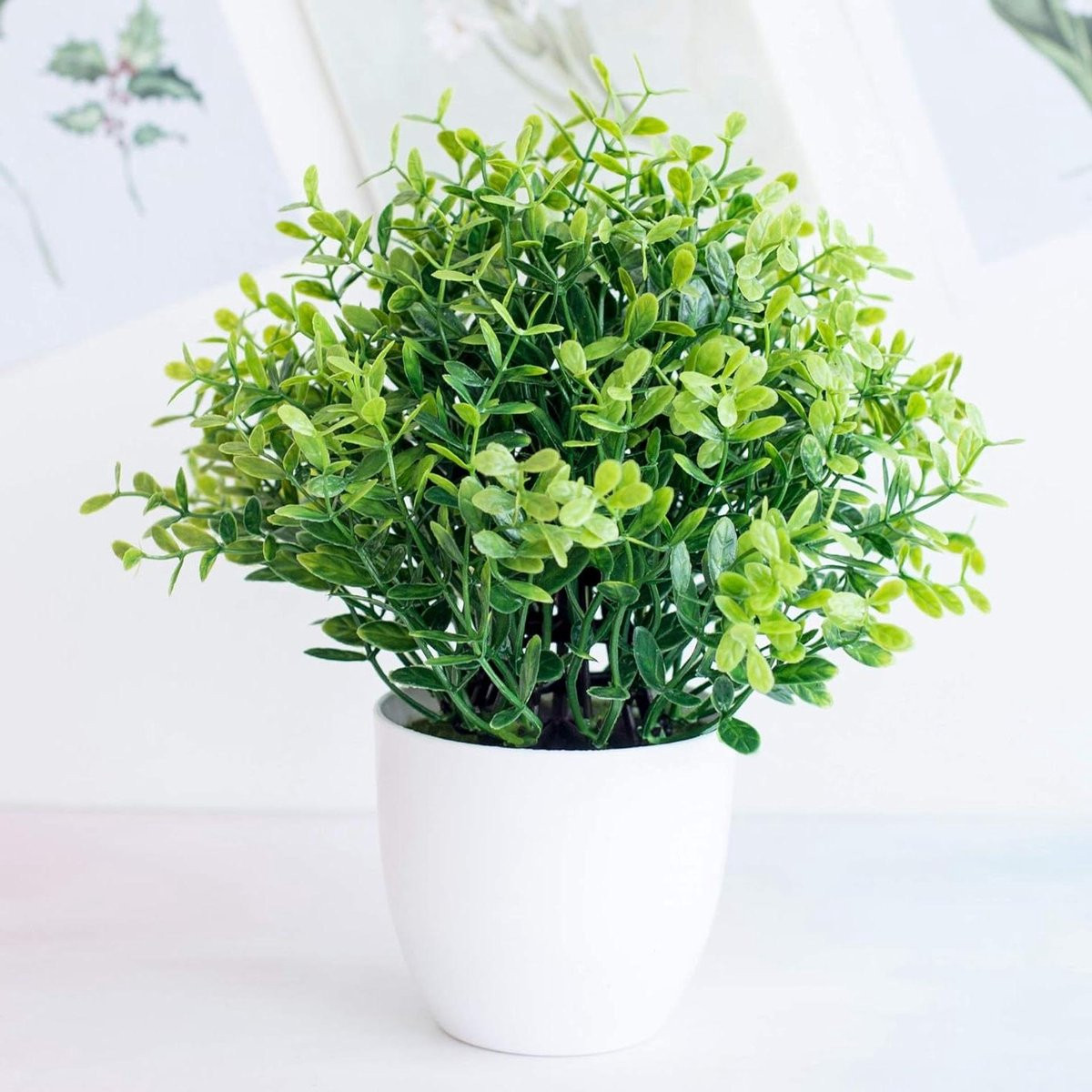 Realistische kunstplant in pot - Groen nepgras voor decoratie