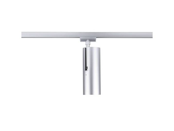 Paulmann URail LED-Schienenspot Theron, chrom 4.000 K Ø 6 cm dimmbar, alu / grau / zink, für Wohn- / Esszimmer, Kunststoff, Modern