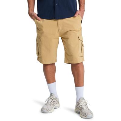 Cargoshorts QUIKSILVER "Crucial Battle Cargo", Herren, Gr. 30S, Normalgrößen, beige (khaki), Obermaterial: 100% Baumwolle., Hosen