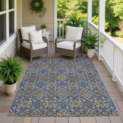 Addison Rugs Machine Washable Indoor/ Outdoor Traditional Dewey Chantille Rug