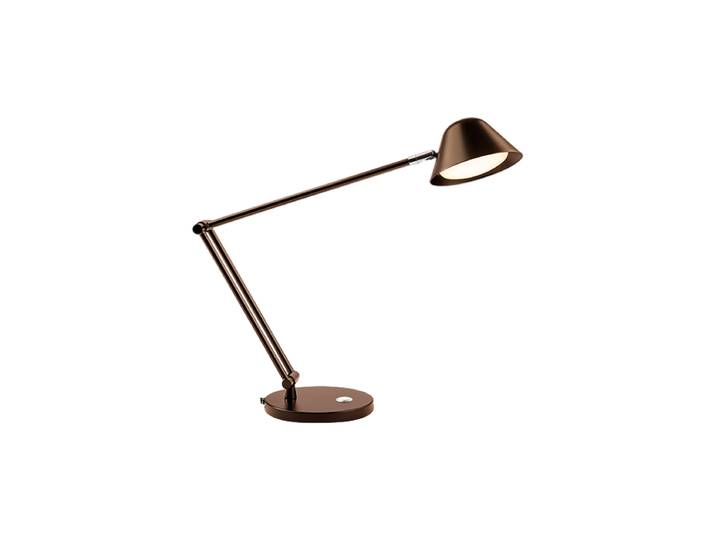 Dimmbare LED Design Tischlampe „Taros“ Bronze dunkel Schuller