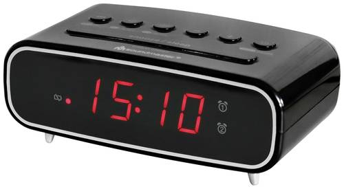 soundmaster UR111SW Radiowecker UKW UKW Weckfunktion Schwarz