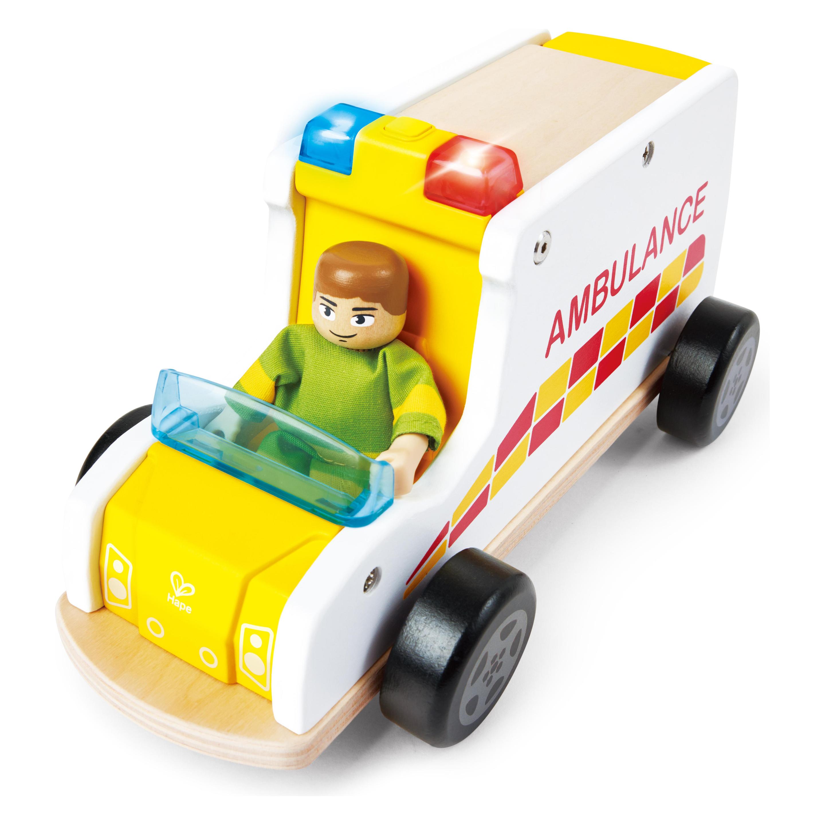 Hape Rapid Response Toy Ambulance (E3091A)
