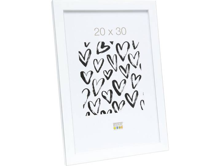 Deknudt Frames Fotolijst - Wit met zilverbies - S41VK1 - 20x30 cm