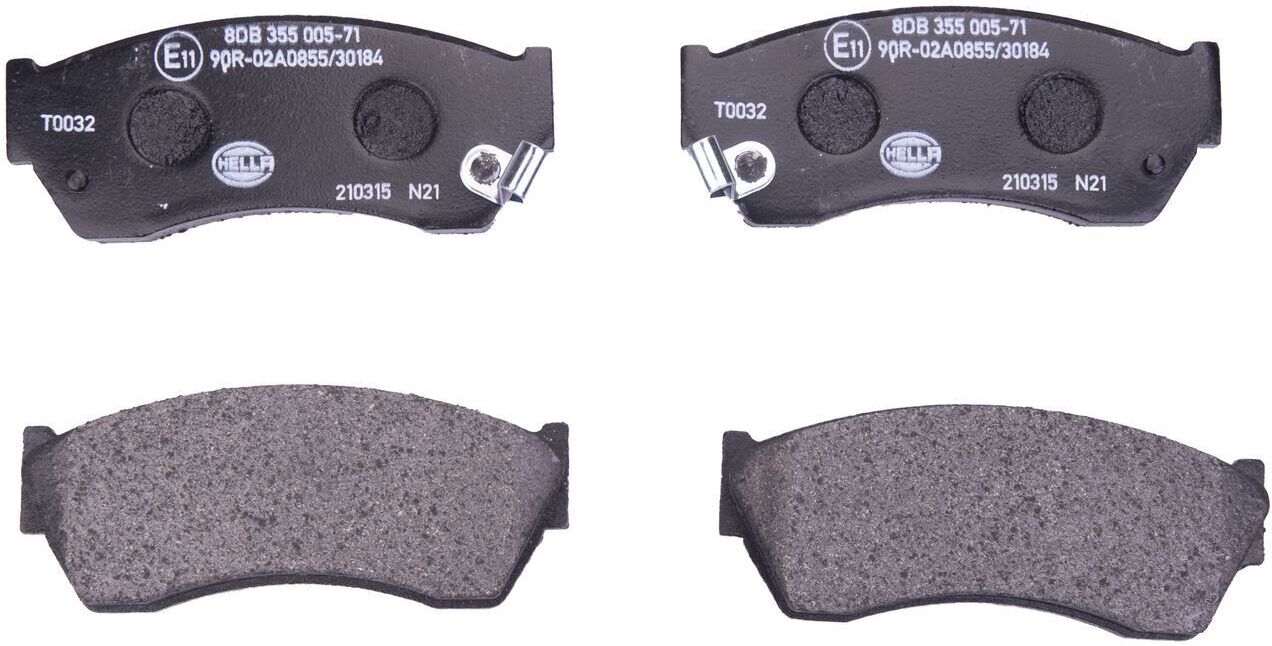 HELLA 8DB 355 005-711 Brake pad set