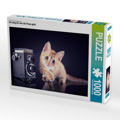 CALVENDO Puzzle Ich zeig Dir wie die Pose geht | 1000 Teile Lege-Größe 64x48cm Foto-Puzzle für glückliche Stunden