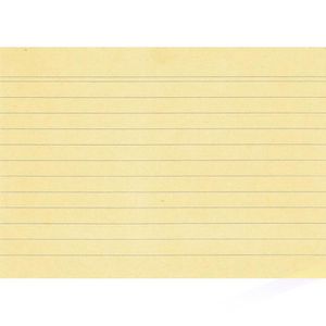 Herlitz Karteikarten A6  1150614 liniert gelb, 100 Stück