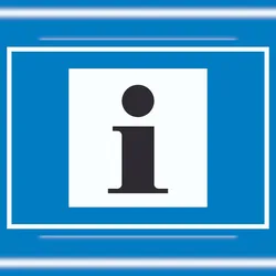 HB-Druck Information Symbol Schild A0 (841x1189mm)