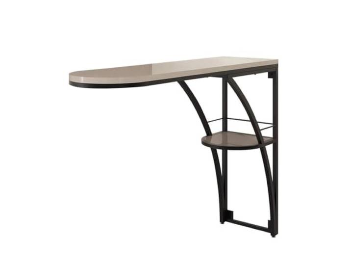 wD7rE5bm6z Bartisch Moderner Wohnzimmer-Stehtisch, Eisen, doppelschichtig, Langer Küchen-Esstisch for Enge Räume(Mittel)